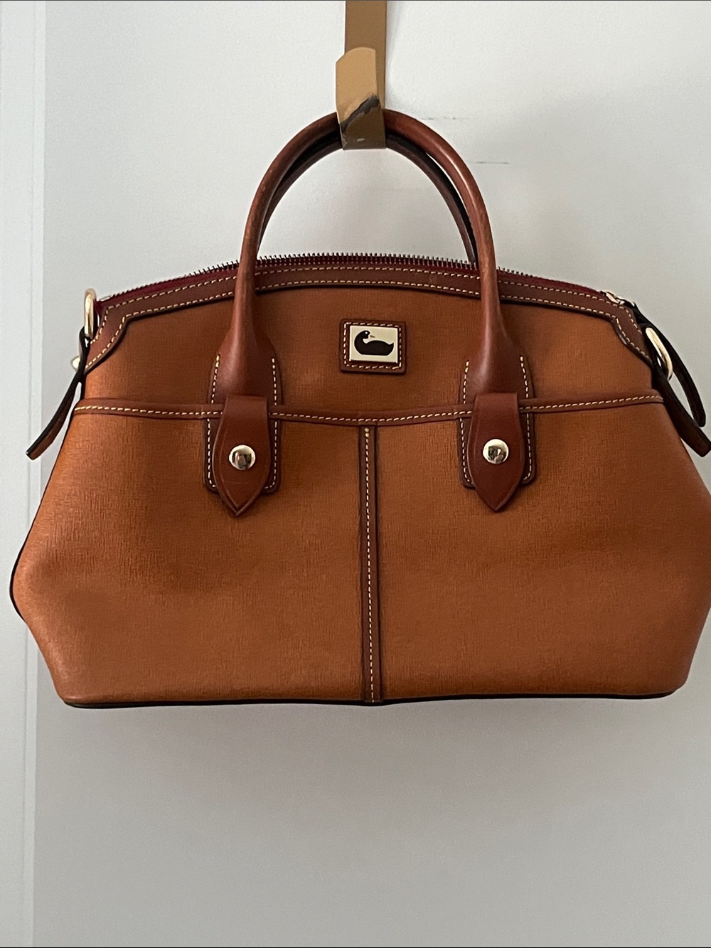 Dooney & Bourke Camden Saffino Leather Satchel